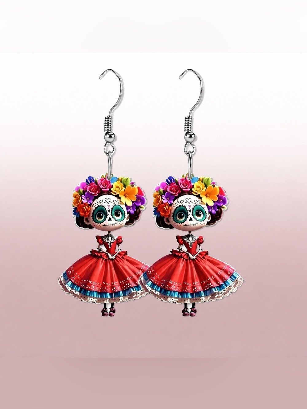 Dia de los Muertos Earrings Halloween Day of the Dead New